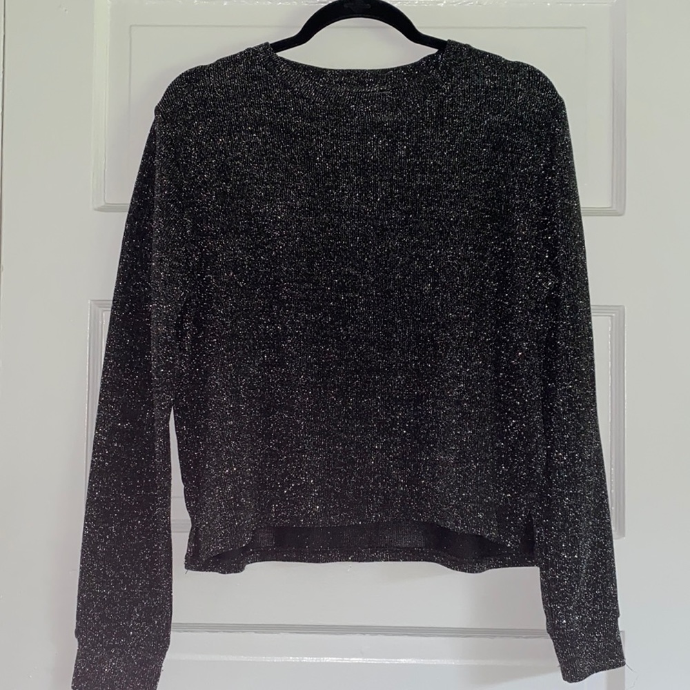 Sparkly Long-sleeve Blouse